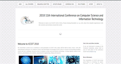 Desktop Screenshot of iccsit.org